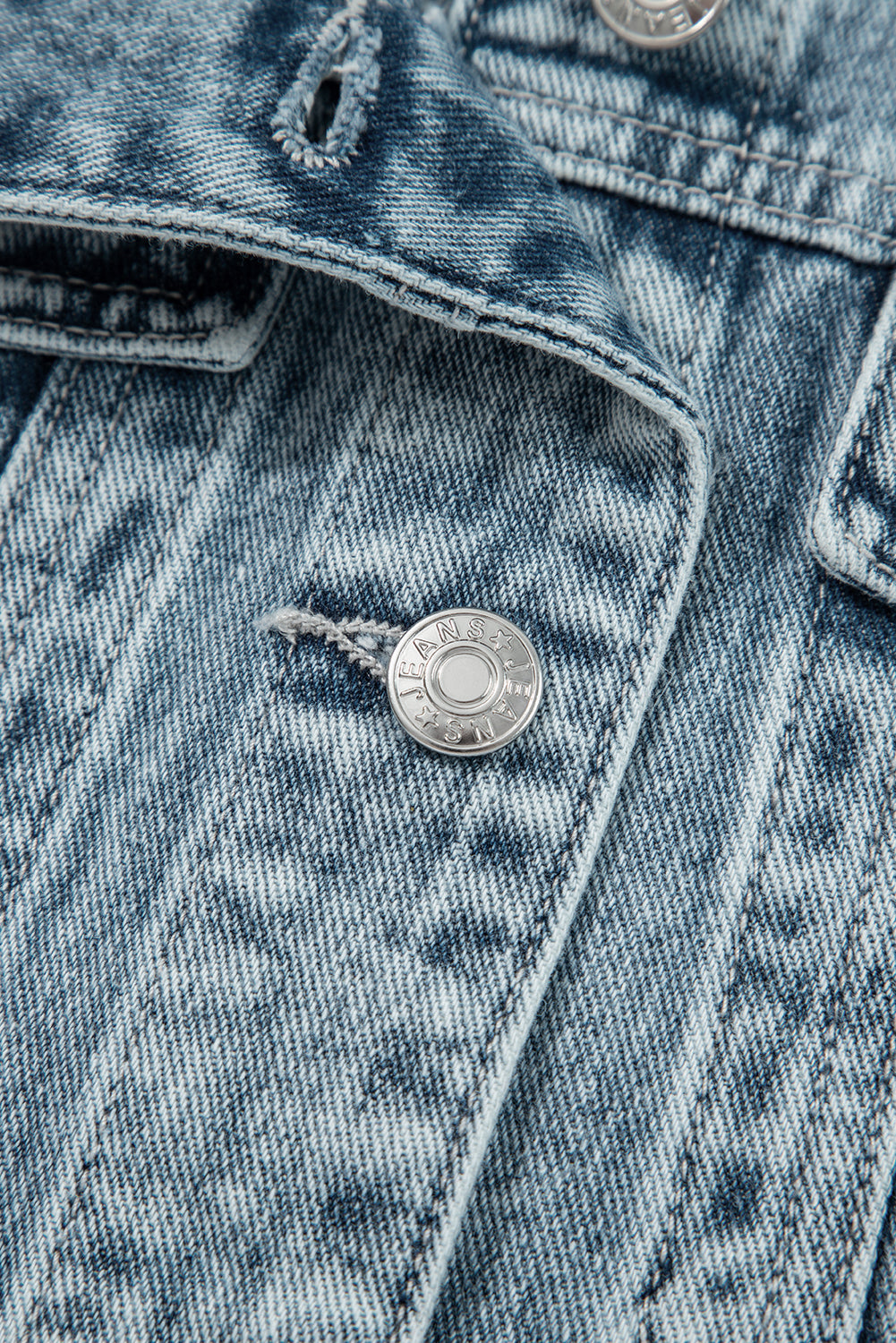 Myosotis Denim Vest With Button Flap Pocket Frayed Detail Classic Relaxed Fit Look Dear-Lover Dropshipping